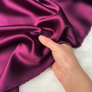 Yardblox Exclusive Luxury Silk Collection Solid Multi Color Non-Stretch 6A Mulberry Silk Charmeuse Satin DS26515 -40 Momme