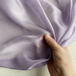 Yardblox Exclusive Luxury Silk Collection Solid Multi Color Non-Stretch Mulberry Silk Chiffon DS26503 -6 Momme