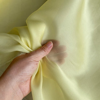 Yardblox Exclusive Luxury Silk Collection Solid Multi Color Non-Stretch Mulberry Silk Satin Face Organza DS26506 -12 Momme