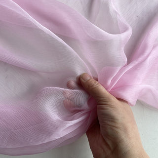 Yardblox Exclusive Luxury Silk Collection Solid Multi Color Non-Stretch Crinkled Mulberry Silk Georgette DS26502 -5 Momme