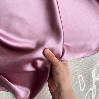 Yardblox Exclusive Luxury Silk Collection Solid Multi Color Non-Stretch 6A Mulberry Silk Charmeuse Satin DS26515 -40 Momme