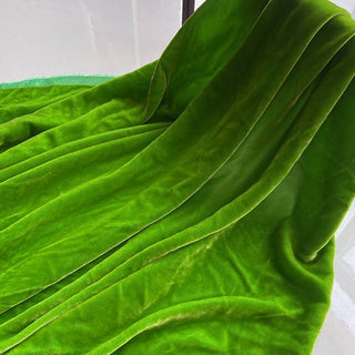 Yardblox Exclusive Luxury Silk Collection Solid Multi Color Non-Stretch Mulberry Silk Velvet DS26516 -40 Momme