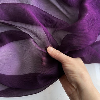 Yardblox Exclusive Luxury Silk Collection Solid Multi Color Non-Stretch Crinkled Mulberry Silk Georgette DS26502 -5 Momme