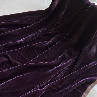 Yardblox Exclusive Luxury Silk Collection Solid Multi Color Non-Stretch Mulberry Silk Velvet DS26516 -40 Momme