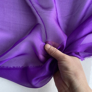 Yardblox Exclusive Luxury Silk Collection Solid Multi Color Non-Stretch Mulberry Silk Chiffon DS26503 -6 Momme