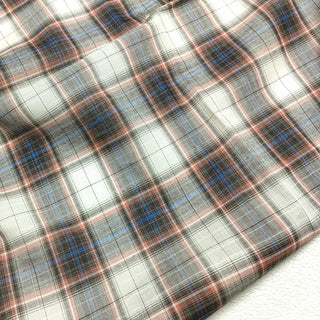Plaid Crinkled Cotton Plain Woven RT01530