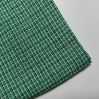 Plaid Crinkled Cotton Plain Woven RT01531