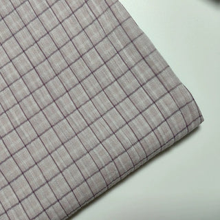 Plaid Crinkled Cotton Plain Woven RT01531