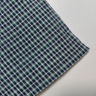Plaid Crinkled Cotton Plain Woven RT01531