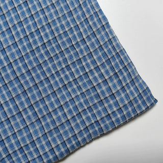 Plaid Crinkled Cotton Plain Woven RT01531