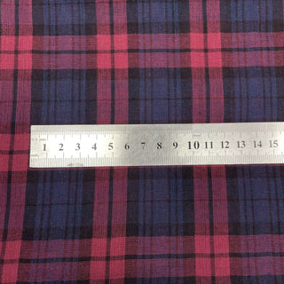 Plaid Cotton Double Gauze RT01555