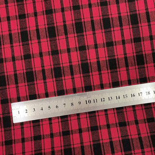 Plaid Cotton Plain Woven RT01556