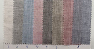 Solid Slub Washed Cotton Oxford Chambray RT-OX02601 - 8 Colors Available