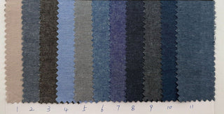 Solid Washed Cotton Oxford Chambray RT-OX02604 - 11 Colors Available