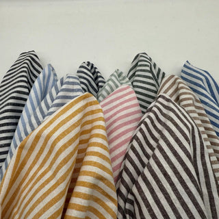 Stripes Cotton Oxford Chambray RT-OX02605 - 12 Colors Available