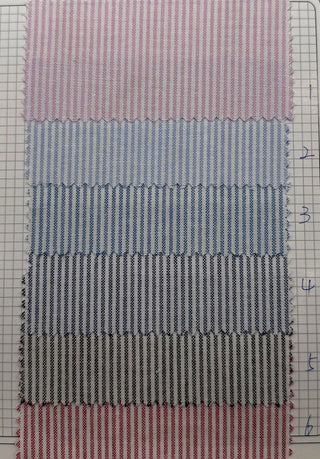 Stripes Washed Cotton Oxford Chambray RT-OX02606 - 6 Colors Available
