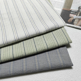Stripes Salt shrinking / Puckered Washed Cotton Plain Woven Woven RT01515