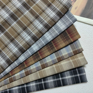 Plaid Cotton Plain Woven Woven RT01523