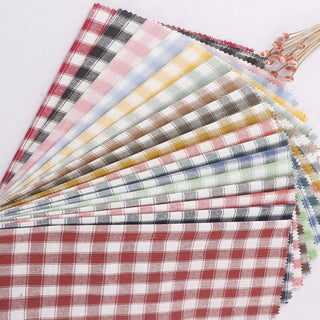 Gingham Washed Cotton Plain Woven Woven RT01525