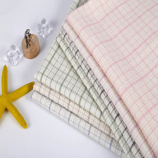 Plaid Cotton Seersucker RT01526