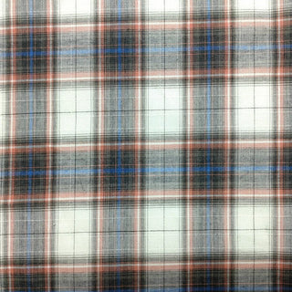 Plaid Crinkled Cotton Plain Woven RT01530