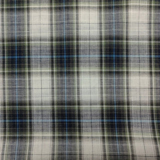 Plaid Crinkled Cotton Plain Woven RT01530