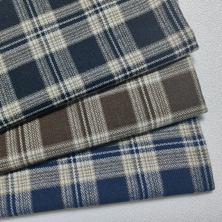 Plaid Peached Cotton Twill RT01536