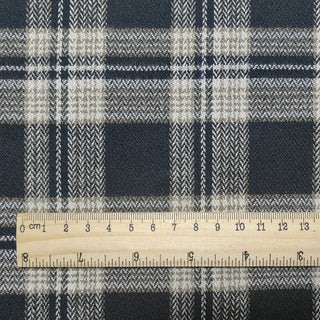 Plaid Peached Cotton Twill RT01536