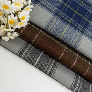 Plaid Easy Care Cotton Flannel RT01540 - 3 Colors Available