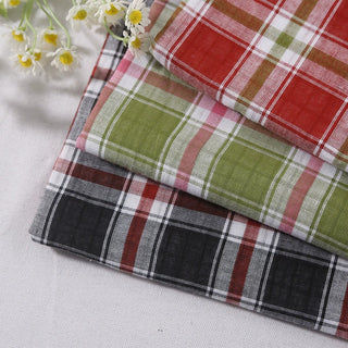 Plaid Cotton Double Gauze RT01543