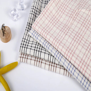 Plaid Salt shrinking / Puckered Cotton Seersucker RT01546