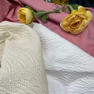 Made in Japan Solid Salt shrinking / Puckered Pima Cotton Seersucker RT01563 - 10 Colors Available