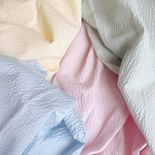 Made in Japan Sevenberry Solid Salt shrinking / Puckered Pima Cotton Seersucker RT01564