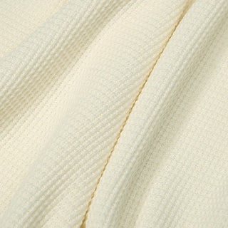 Solid Polyester Wool Waffle RT04607 - 7 Colors Available
