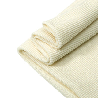 Solid Polyester Wool Waffle RT04607 - 7 Colors Available