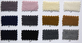 Solid Back Brushed Cotton Wool Fleece RT04609 - 12 Colors Available