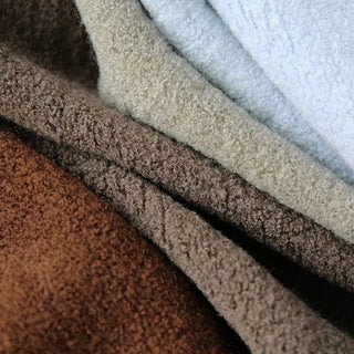 Solid Wool Polyetser Boucle RT04610 - 11 Colors Available