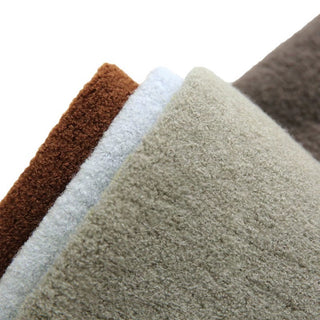 Solid Wool Polyetser Boucle RT04610 - 11 Colors Available