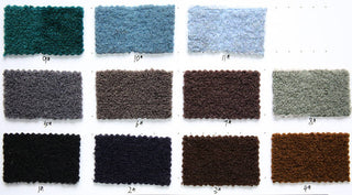 Solid Wool Polyetser Boucle RT04610 - 11 Colors Available