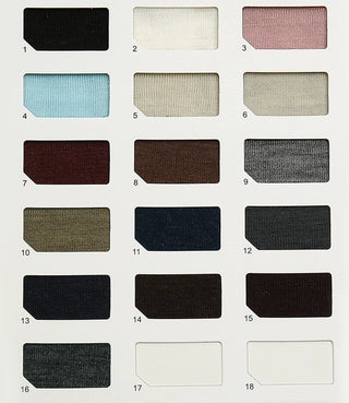 Solid Merino Wool Acrylic Thermal Knit RT04612 - 16 Colors Available