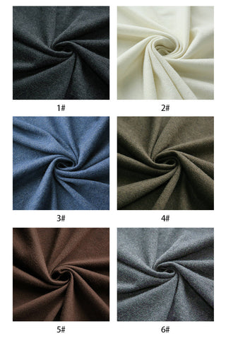 Solid Wool Cotton Thermal Knit RT04614 - 6 Colors Available