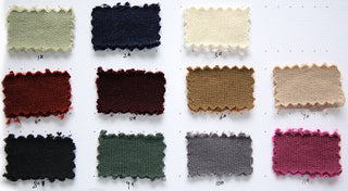 Solid Back Brushed Cotton Wool Fleece RT04618 - 11 Colors Available