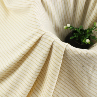 Stripes Polyester Viscose Pointelle RTSP608 - 8 Colors Available