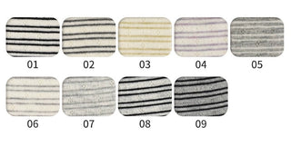 Stripes Polyester Viscose Pointelle RTSP609 - 9 Colors Available