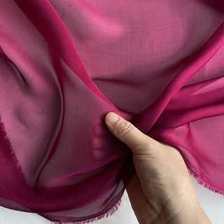 Yardblox Exclusive Luxury Silk Collection Solid Multi Color Non-Stretch Mulberry Silk Chiffon DS26503 -6 Momme