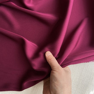 Yardblox Exclusive Luxury Silk Collection Solid Multi Color Stretch Mulberry Silk Elastane Blended Charmeuse Satin DS26508 -19 Momme