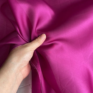 Yardblox Exclusive Luxury Silk Collection Solid Multi Color Non-Stretch Mulberry Silk Satin Face Organza DS26506 -12 Momme