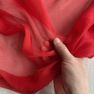 Yardblox Exclusive Luxury Silk Collection Solid Multi Color Non-Stretch Crinkled Mulberry Silk Georgette DS26502 -5 Momme