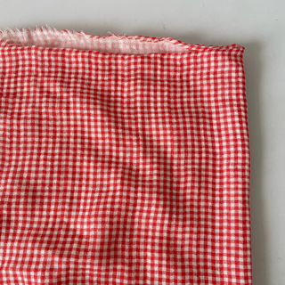 Korean Designer Gingham Multi Color Non-Stretch Cotton Double Gauze DS16678
