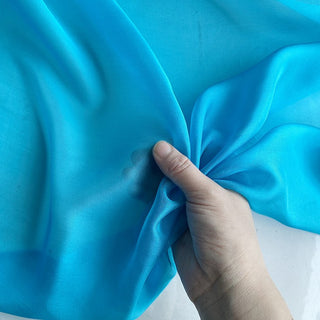 Yardblox Exclusive Luxury Silk Collection Solid Multi Color Non-Stretch Mulberry Silk Chiffon DS26503 -6 Momme